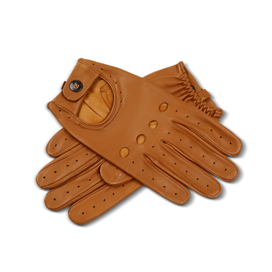 Meetoget Men's Leather Driving Gloves Unlined Goatskin Auto Driving Gloves With Touchscreen Gloves