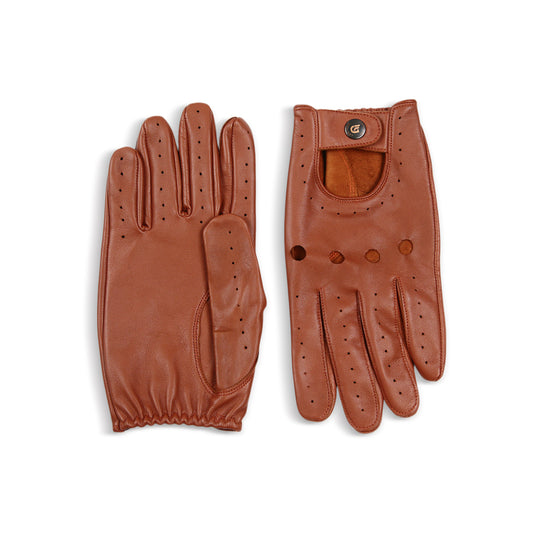 Meetoget Men's Leather Driving Gloves Unlined Goatskin Auto Driving Gloves With Touchscreen Gloves