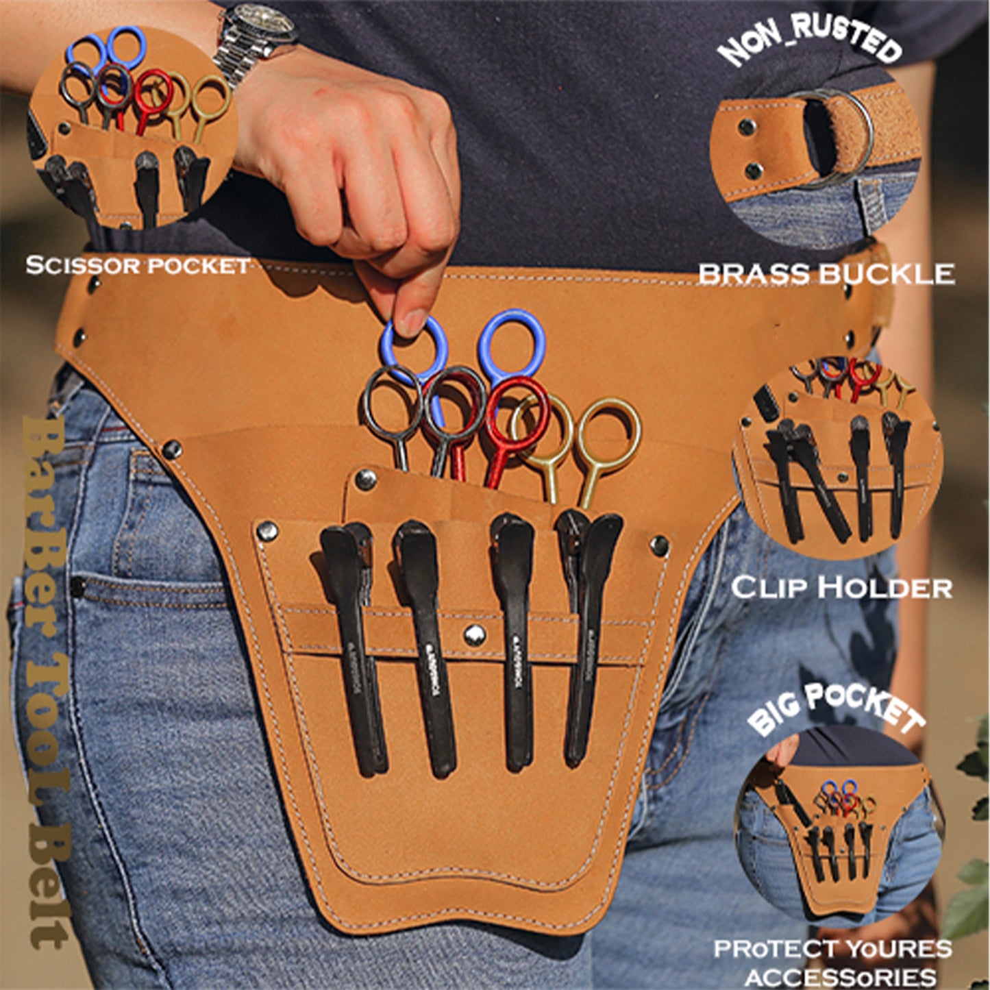 Barber Tool Belt Bag