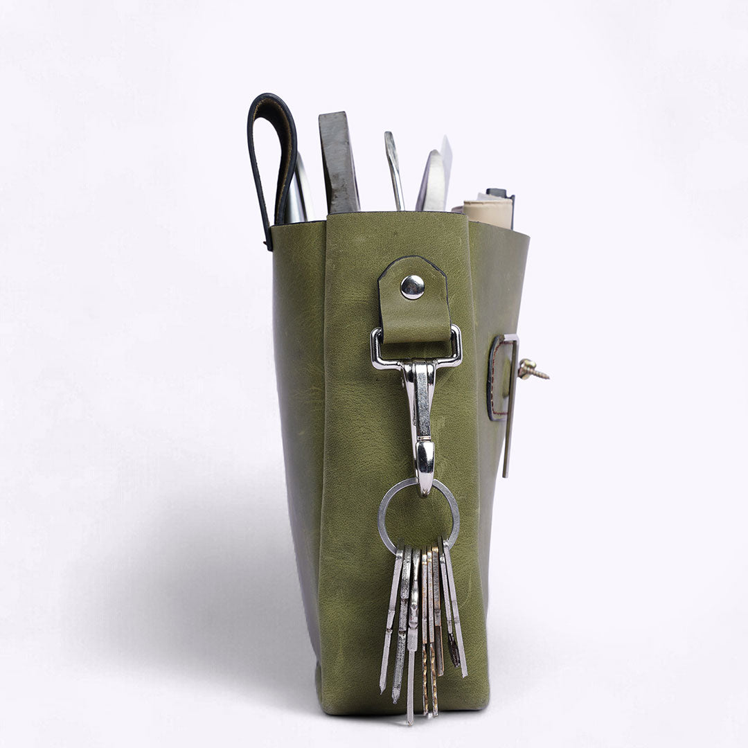 Leather Florist Tool Belt: Heavy Duty Garden & Landscaping Bag