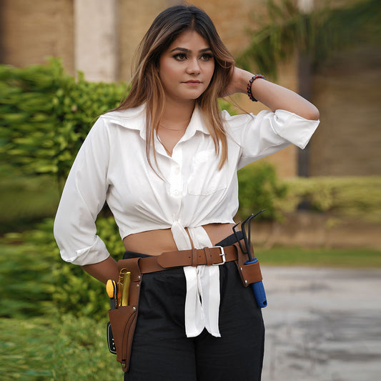 Leather Florist Tool Belt – Personalized Garden Apron & Tool Bag