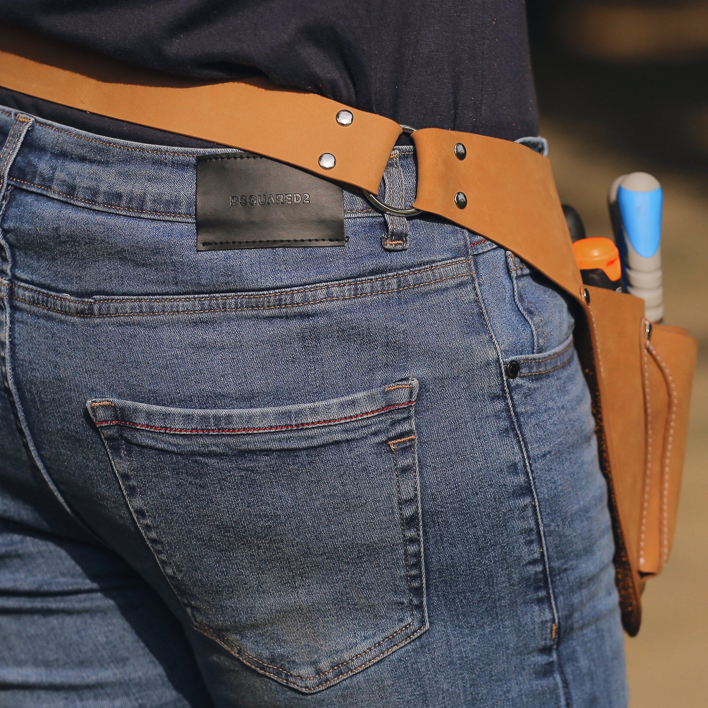 Leather garden Tool Belt