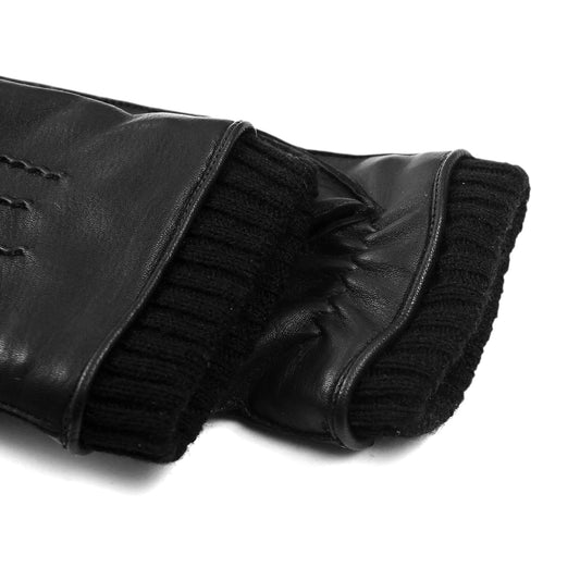 Winter Leather Gloves for Women, Premium Sheepskin Warm Gloves for Cold Weather, Fleece Lining Touch Screen Glove