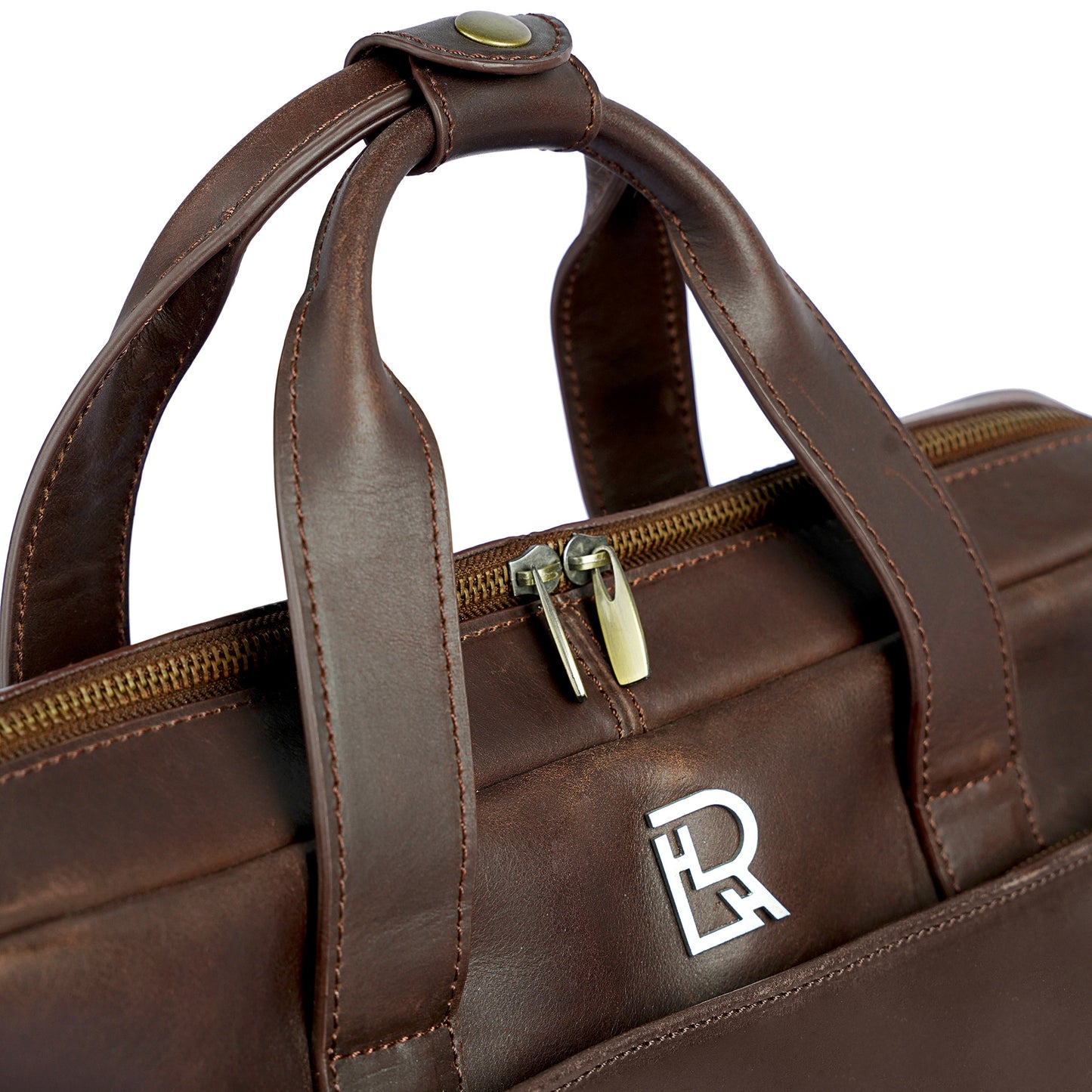 Personalized Laptop Satchel – Leather Gift for Him