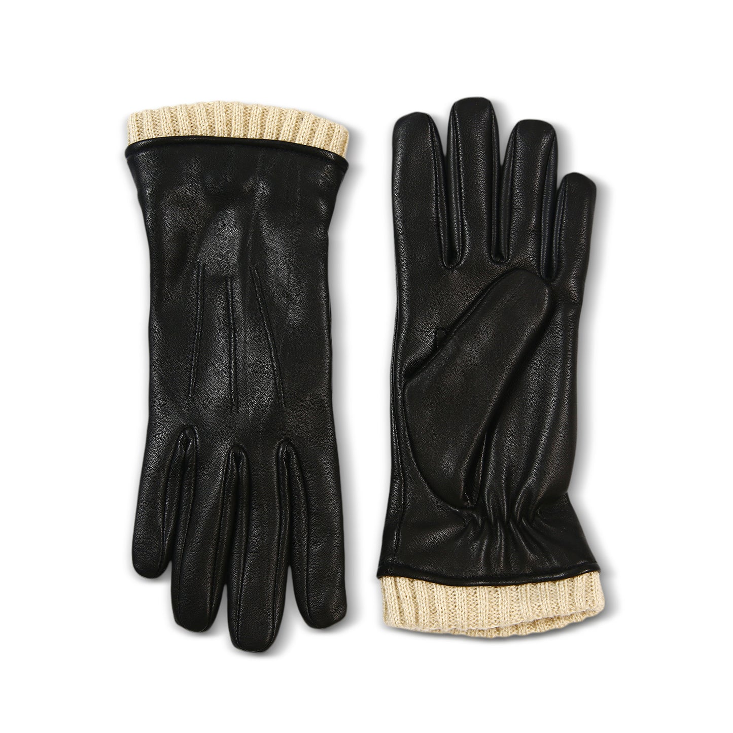 Winter Leather Gloves for Women, Premium Sheepskin Warm Gloves for Cold Weather, Fleece Lining Touch Screen Glove
