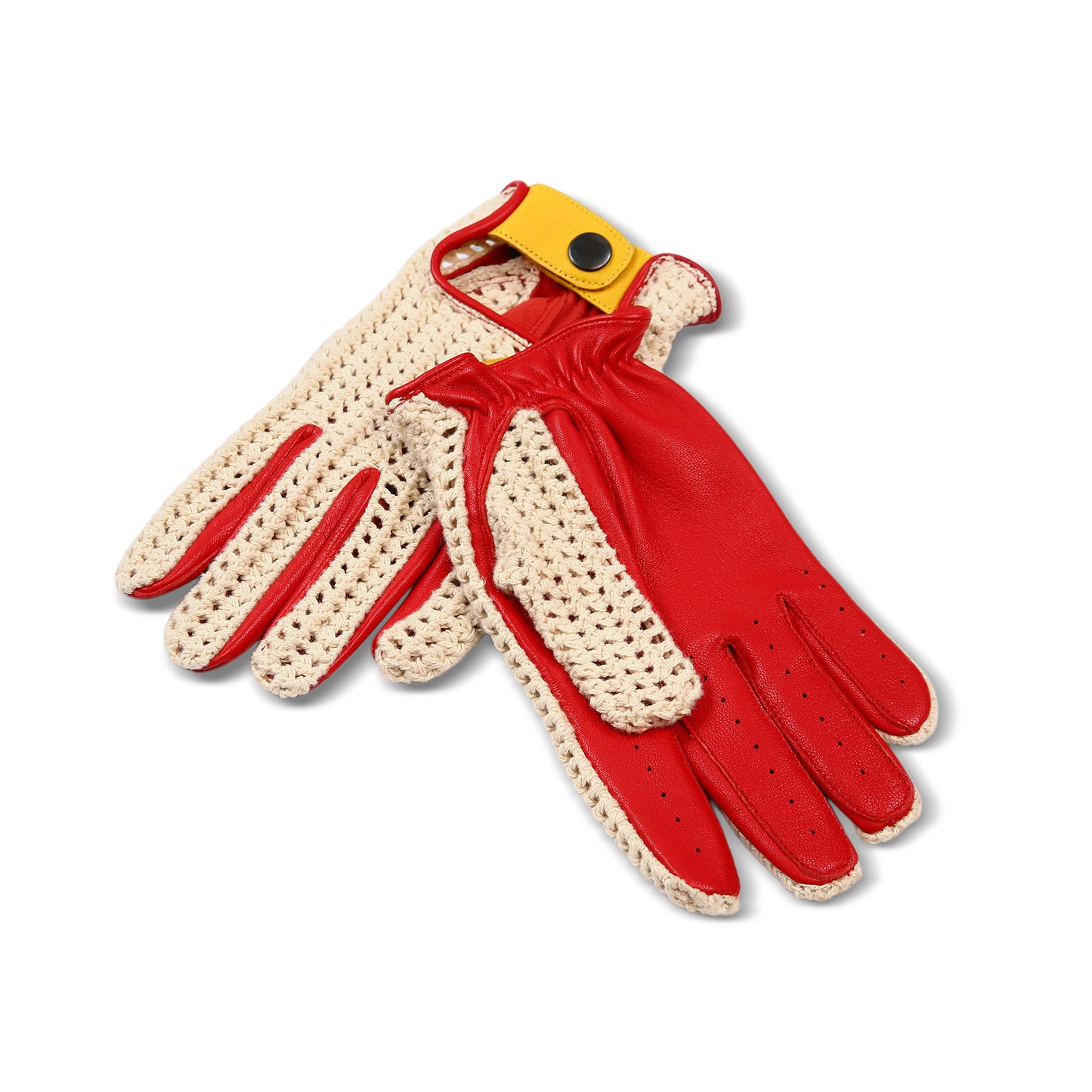 Nappa Leather Driving Gloves: Crochet Detail, Bike Rides