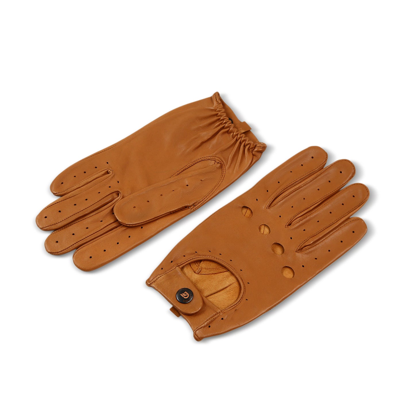 Meetoget Men's Leather Driving Gloves Unlined Goatskin Auto Driving Gloves With Touchscreen Gloves