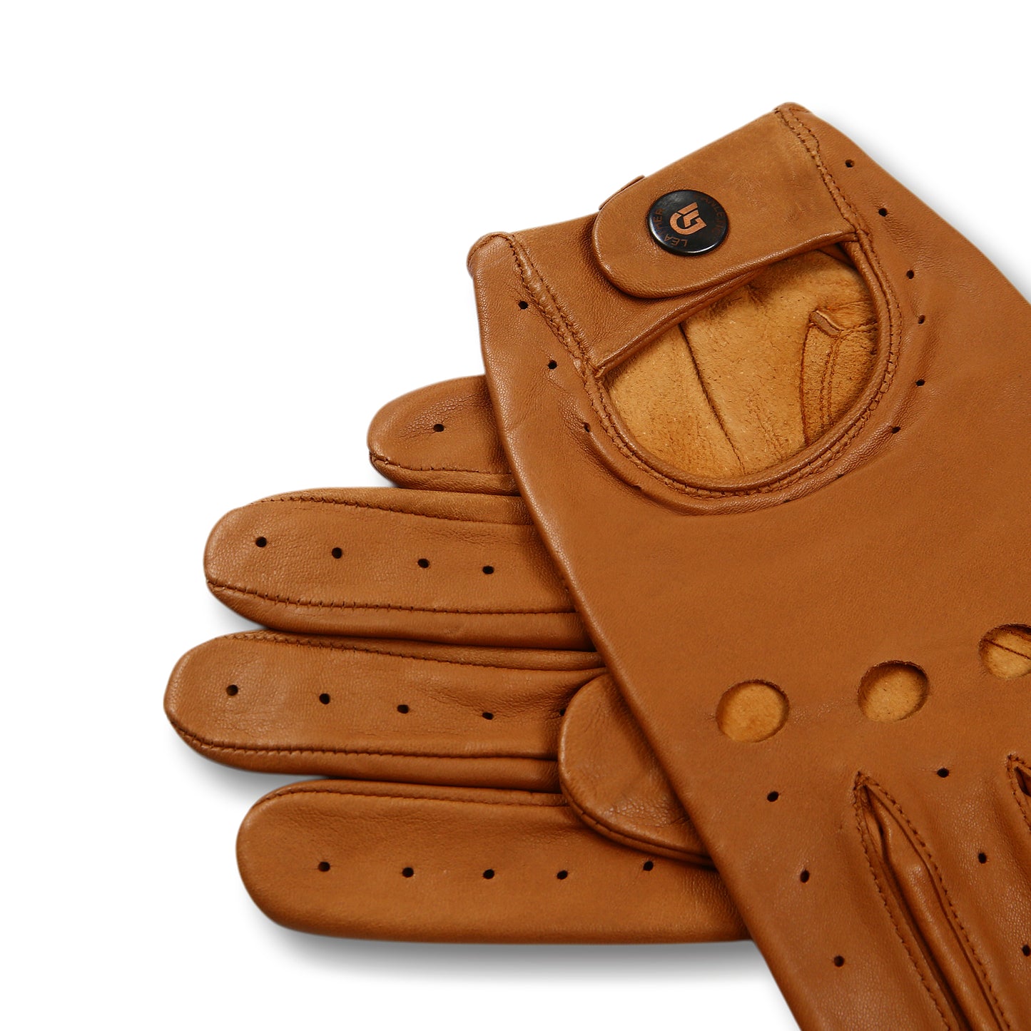 Meetoget Men's Leather Driving Gloves Unlined Goatskin Auto Driving Gloves With Touchscreen Gloves