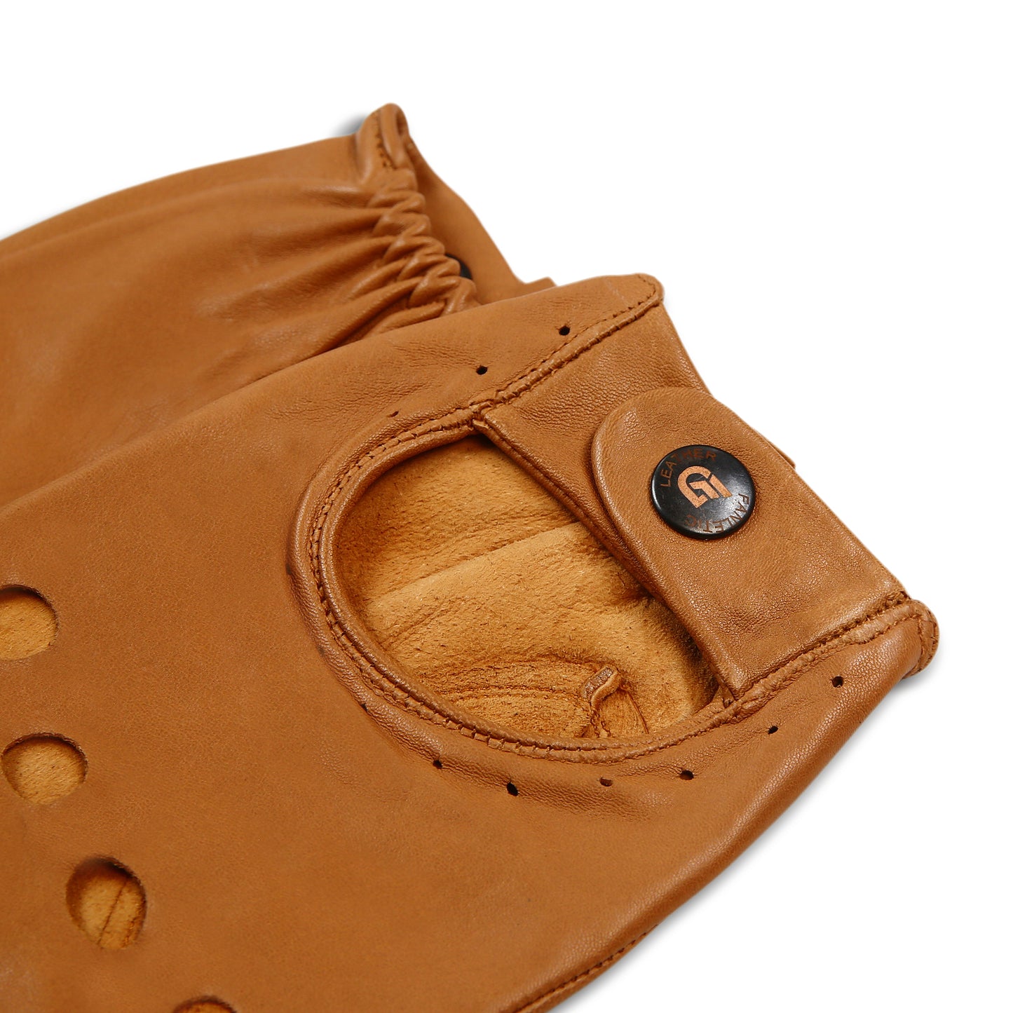 Meetoget Men's Leather Driving Gloves Unlined Goatskin Auto Driving Gloves With Touchscreen Gloves