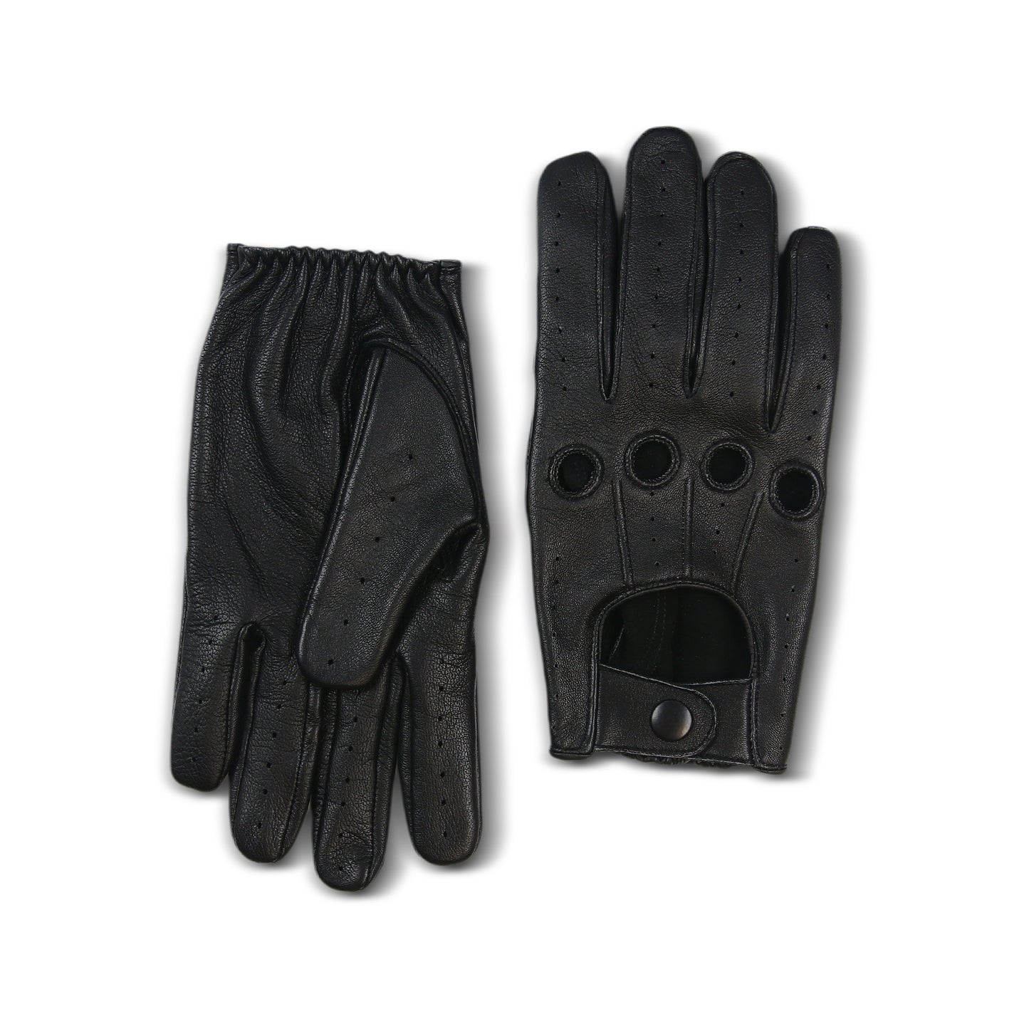 Meetoget Men's Leather Driving Gloves Unlined Goatskin Auto Driving Gloves With Touchscreen Gloves