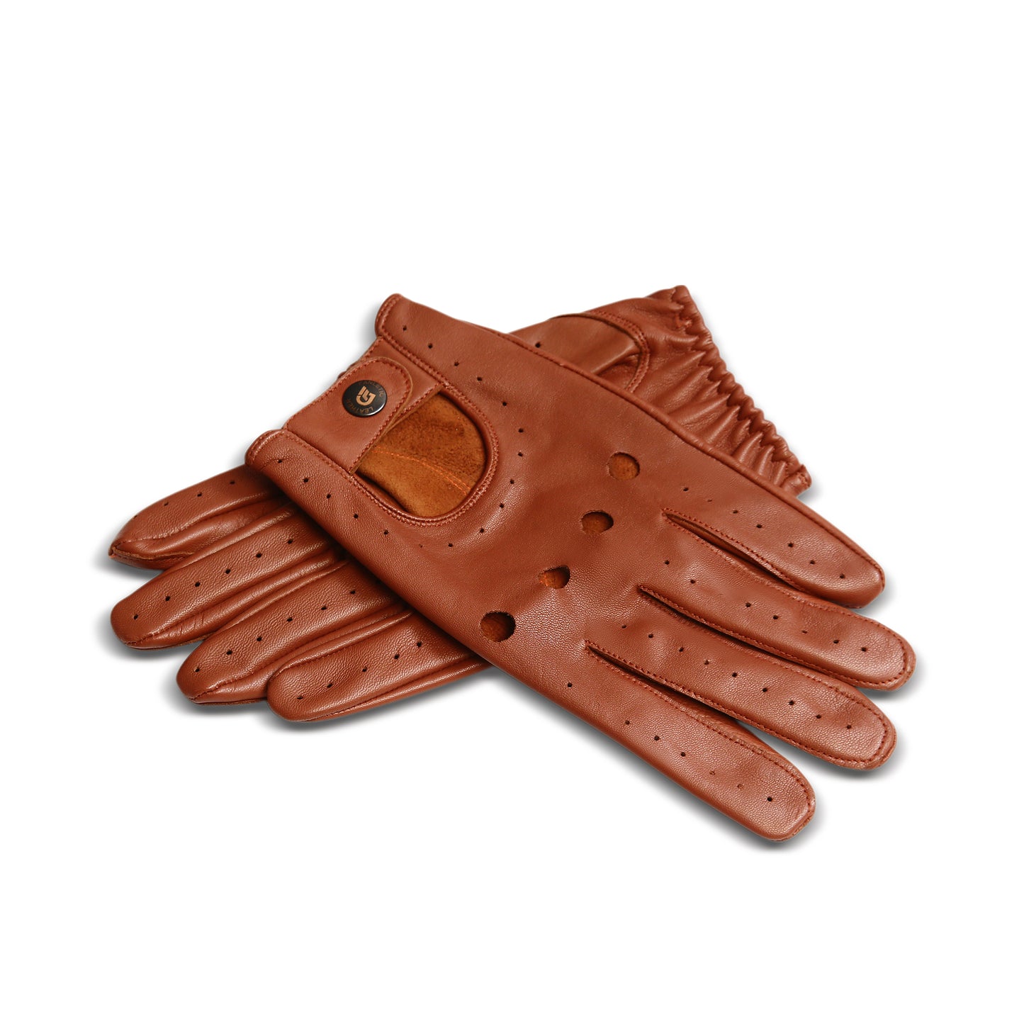 Meetoget Men's Leather Driving Gloves Unlined Goatskin Auto Driving Gloves With Touchscreen Gloves