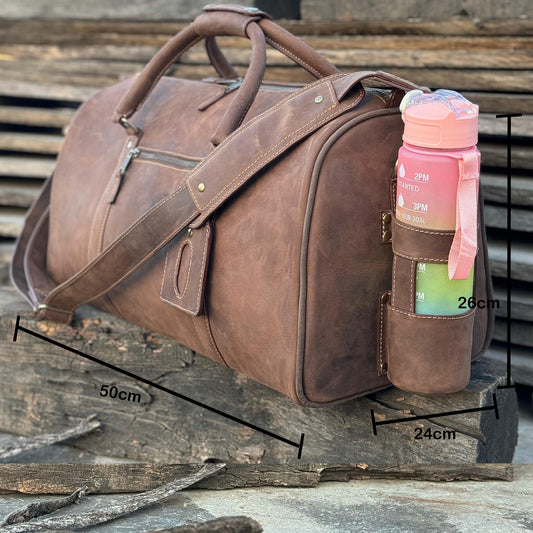 Leather Duffle Bag Handmade Weekender Gym Bag Vacation Duffel Bag Leather Travel Bag Overnight Bag, Leather Holdall Christmas Gifts