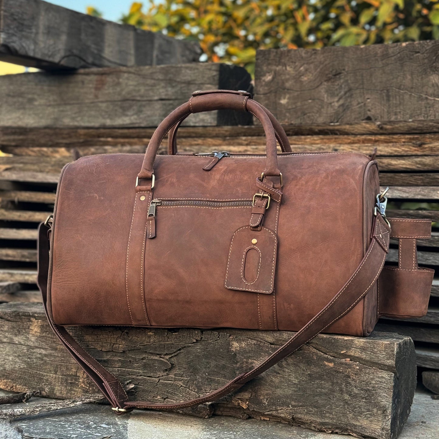 Leather Duffle Bag Handmade Weekender Gym Bag Vacation Duffel Bag Leather Travel Bag Overnight Bag, Leather Holdall Christmas Gifts