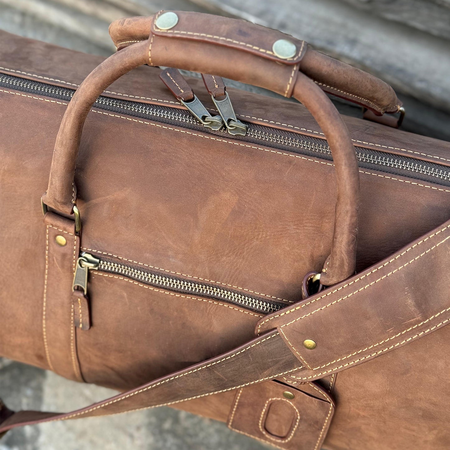 Leather Duffle Bag Handmade Weekender Gym Bag Vacation Duffel Bag Leather Travel Bag Overnight Bag, Leather Holdall Christmas Gifts