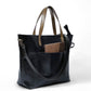 Women’s Black Leather Tote — Shoulder Bag / Purse
