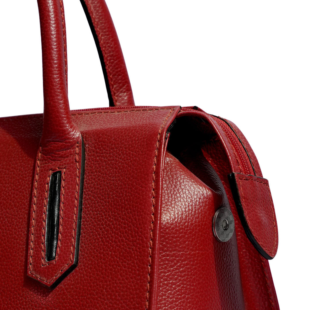 Full Grain Leather Doctor Bag: Handmade Everyday Carry Purse