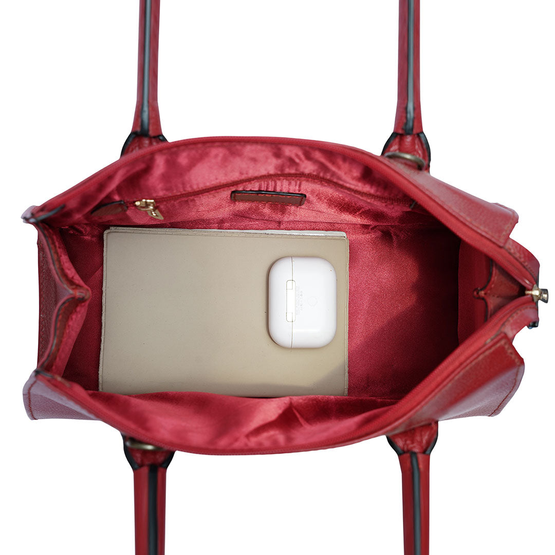 Full Grain Leather Doctor Bag: Handmade Everyday Carry Purse