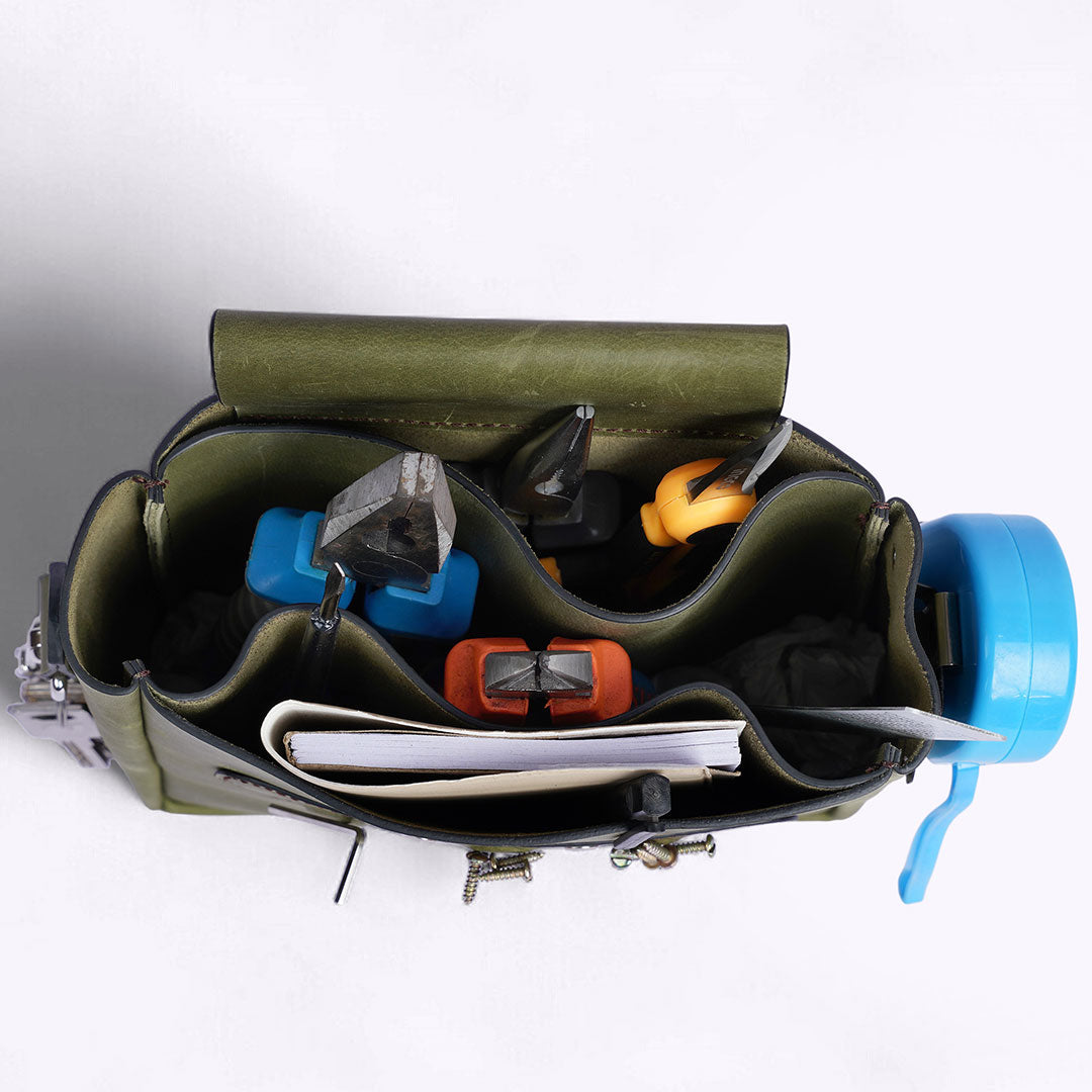 Leather Florist Tool Belt: Heavy Duty Garden & Landscaping Bag