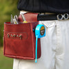 Garden Florist Leather Tool Belt – Handmade, Unisex, Brown Crazy Horse