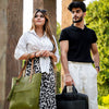 The Cecilia Tote: Leather Bag with Strap Closure - Handcrafted, 100% Genuine Leather