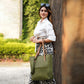 The Cecilia Tote: Leather Bag with Strap Closure - Handcrafted, 100% Genuine Leather