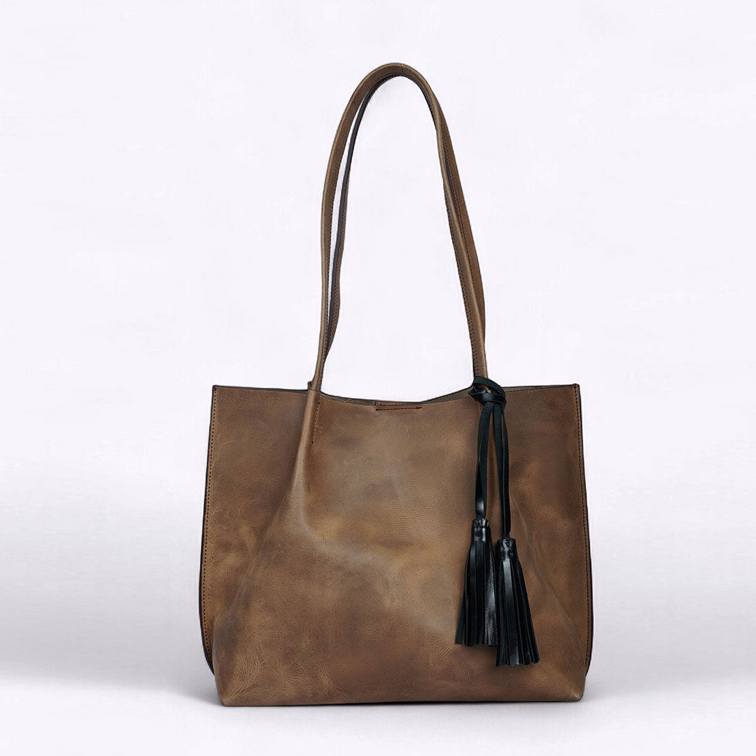 Kattee Leather Totes for Women Shoulder Bag Top Handle Satchel Purse