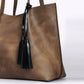 Kattee Leather Totes for Women Shoulder Bag Top Handle Satchel Purse