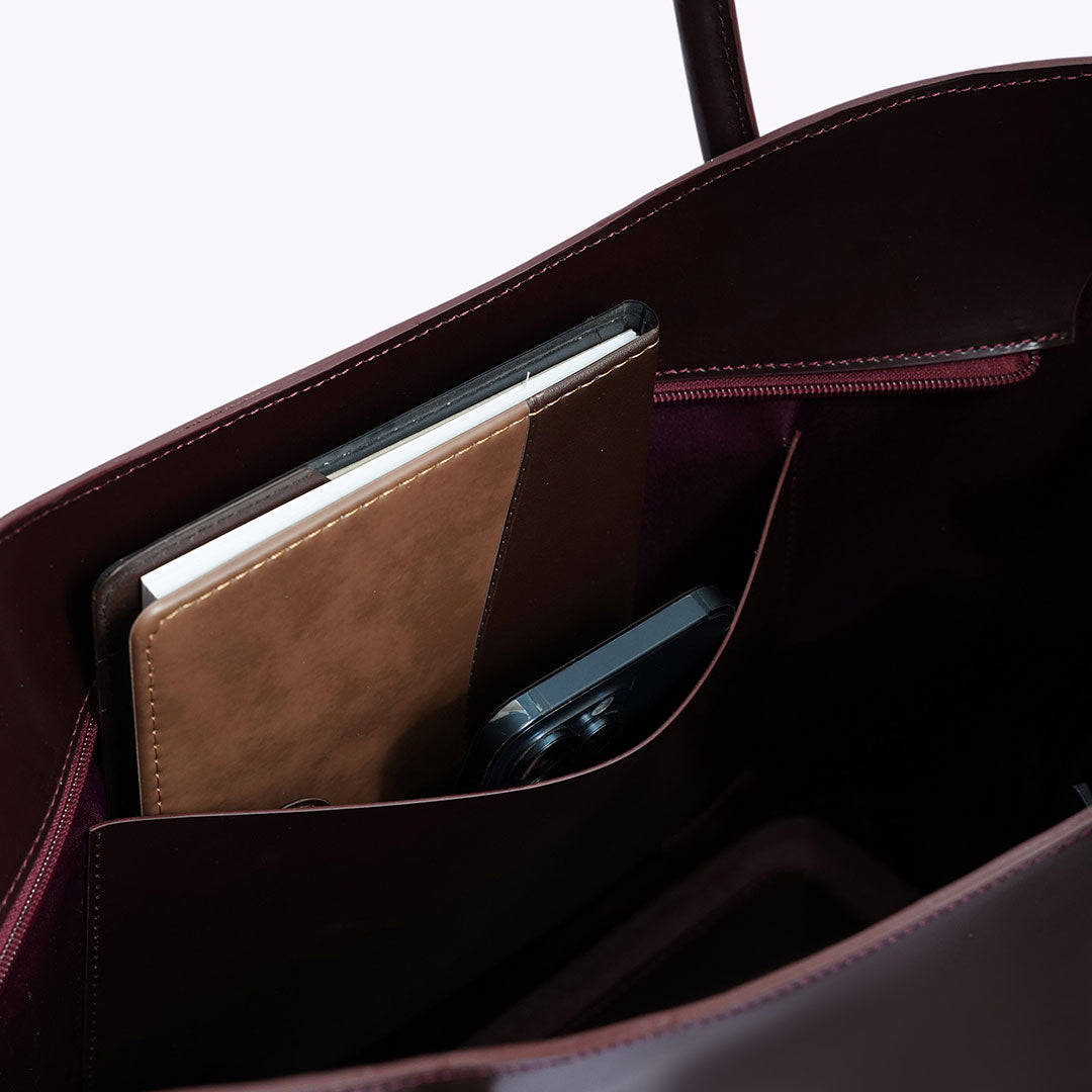 Extra Large Leather Tote Bag: Handmade Full Grain, Travel Shopping Bag