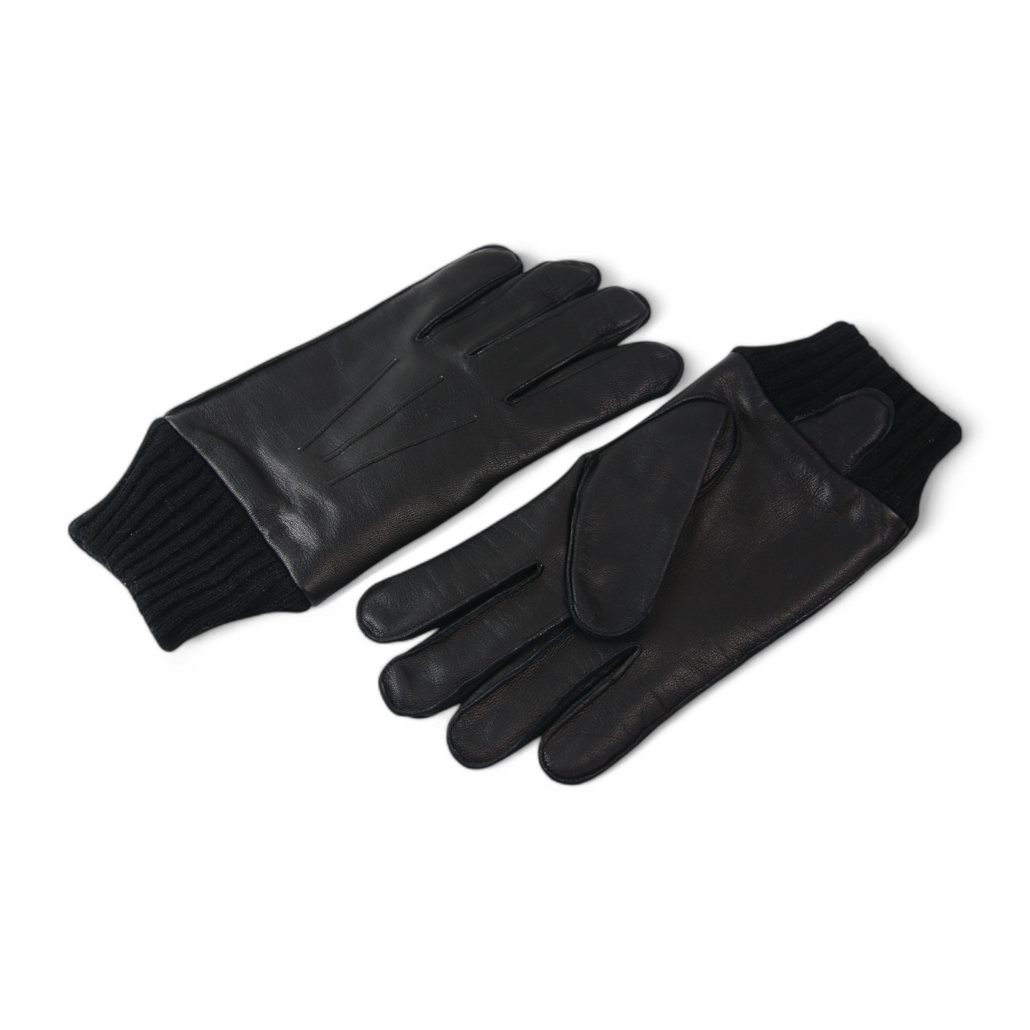 Sheepskin Leather Gloves for Men, Winter Warm Touchscreen Gloves with Cashmere Lining, Driving Motorcycle Gloves