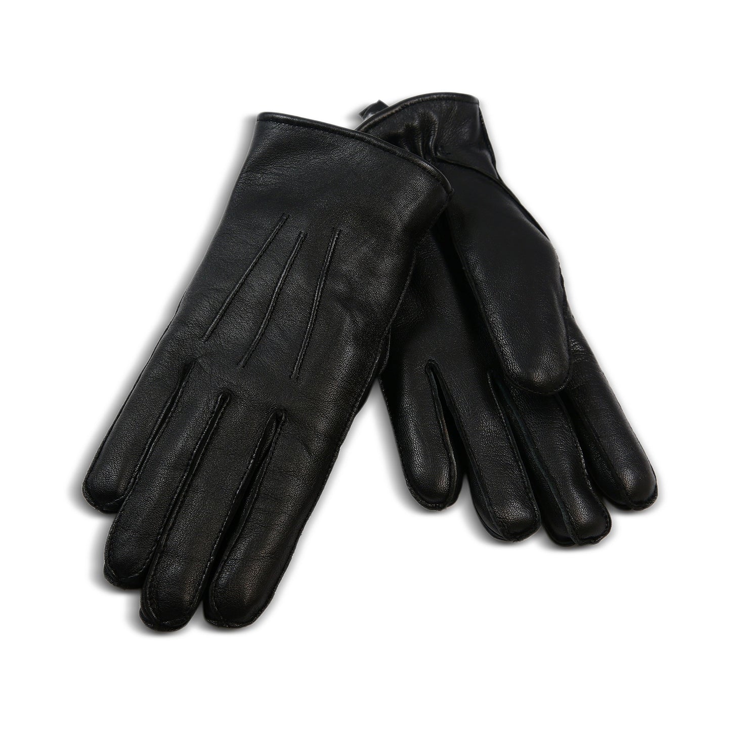 Sheepskin Leather Gloves for Men, Winter Warm Touchscreen Gloves with Cashmere Lining, Driving Motorcycle Gloves